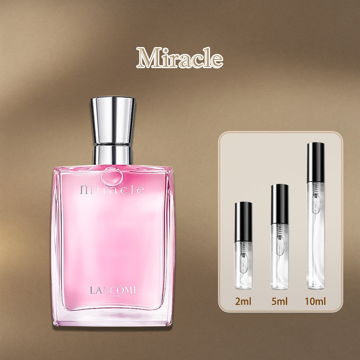 【ของแท้✓ติดทนนาน】 Miracle EDP 2ml / 5ml / 10ml น้ําหอมผู้หญิง น้ำหอมมินิ กลิ่นติดทนนาน น้ำหอมพกพา น้ำหอมยอดนิยม