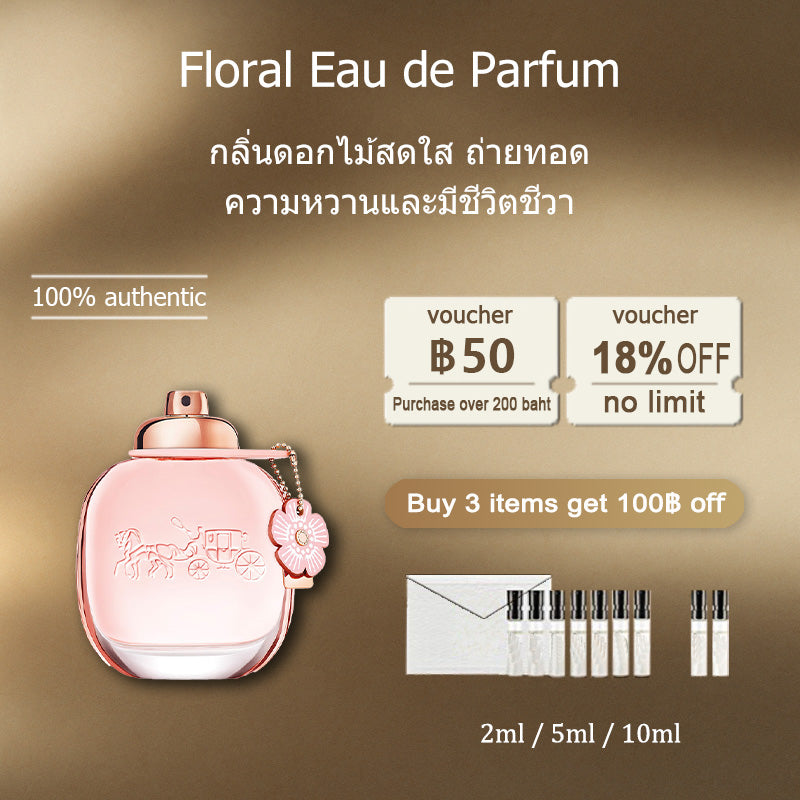 【ของแท้✓จัดส่งรวดเร็ว】Floral Eau de Parfum & New York Men EDT 2ml/5ml/10ml น้ําหอมชาย น้ําหอมผู้หญิง น้ำหอมพกพา  น้ำหอมมินิ กลิ่นติดทนนาน