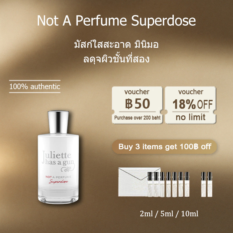 【ของแท้✓จัดส่งรวดเร็ว】 Not A Perfume Superdose EDP 2ml/5ml/10ml น้ําหอม unise  น้ําหอมผู้หญิง  กลิ่นติดทนนาน กลิ่นหอม น้ำหอมมินิ น้ำหอมพกพา