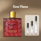 【ของแท้✓จัดส่งรวดเร็ว】 Eros for men EDT/Eros Flame EDP/ Eros Eau de Parfum 2ml/5ml/10ml น้ำหอมพกพา น้ำหอมขายดี  น้ําหอมชาย น้ําหอมเสน่ห์